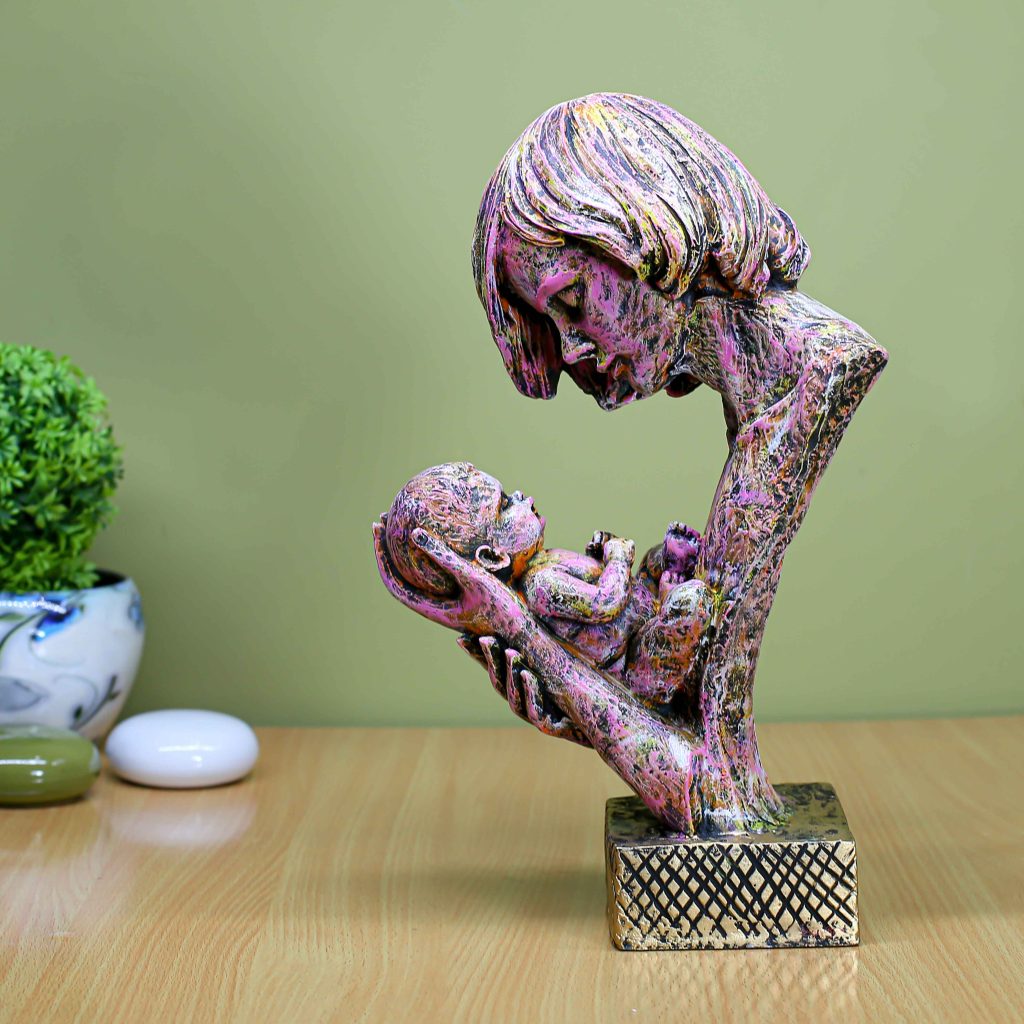 Mother and Child Figurine Decorative Showpiece