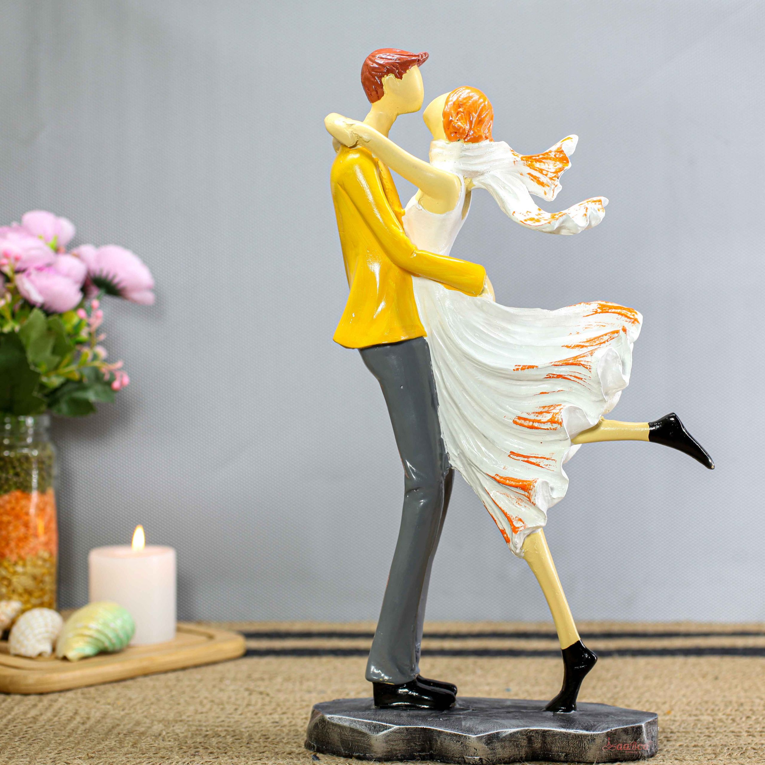 Dancing Couple 4 Handcrafted Resin Figurine for Home Décor & Gifts
