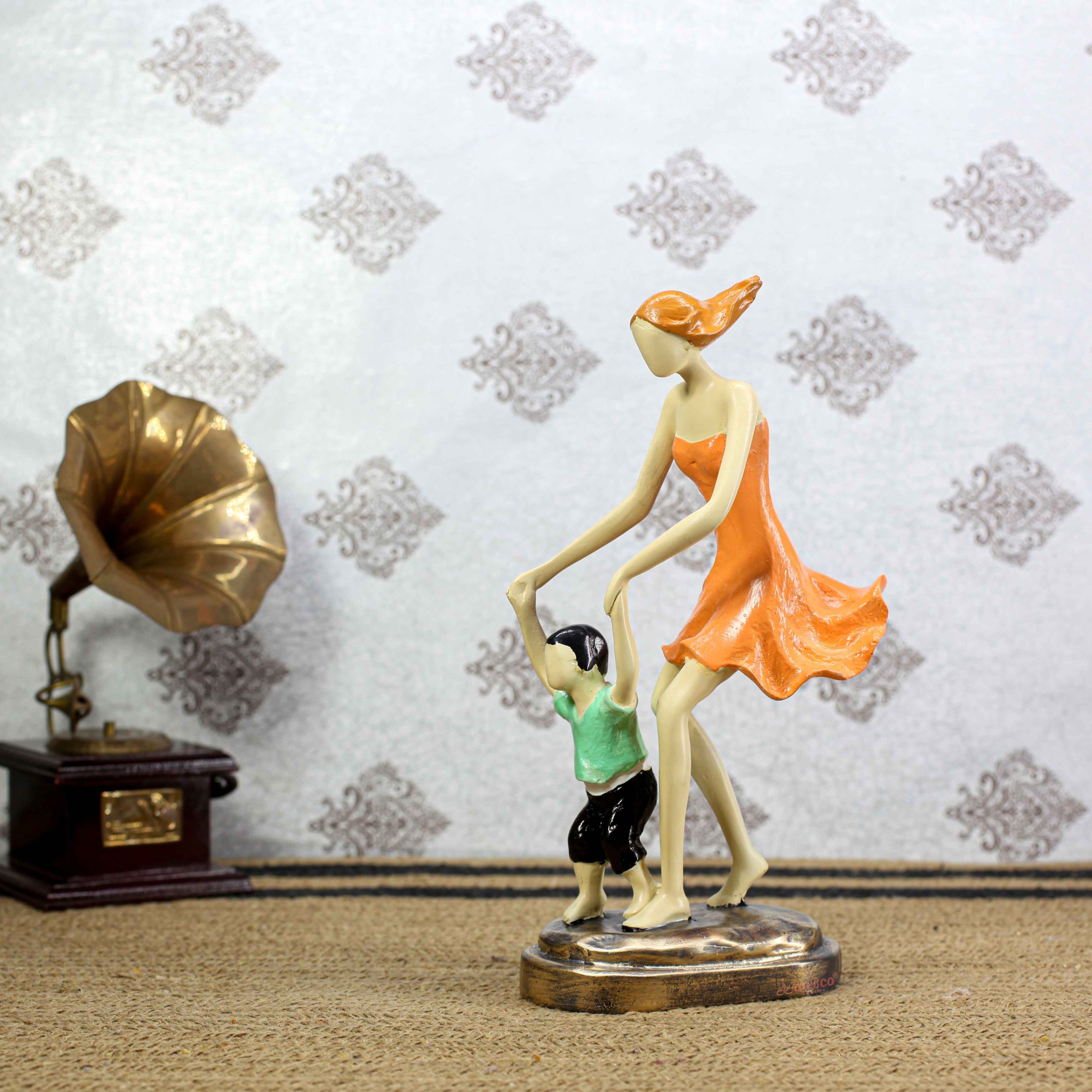 Maa Baccha 3 mother and child statue for home decor