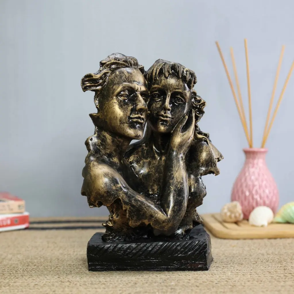 Modern Couple Face Sculpture for Gift