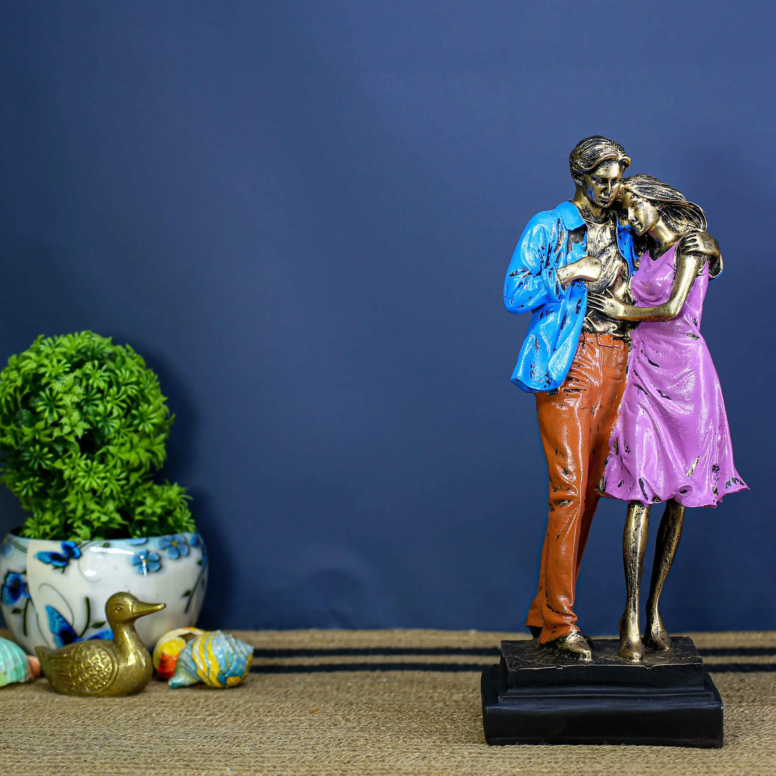 Big Standing Couple 3 modern decorative romantic statue for home décor