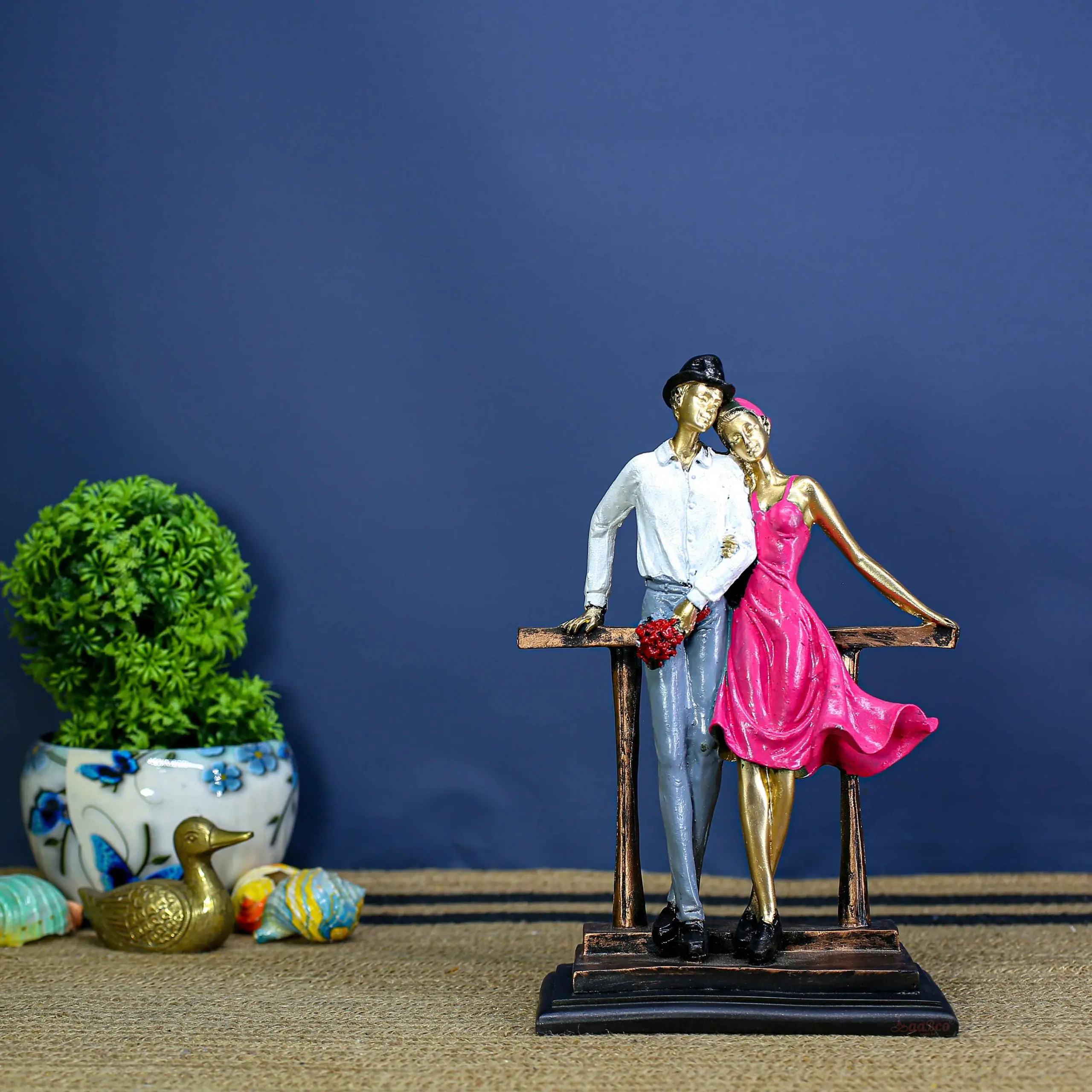Big Standing Couple 8 modern romantic decorative couple statue