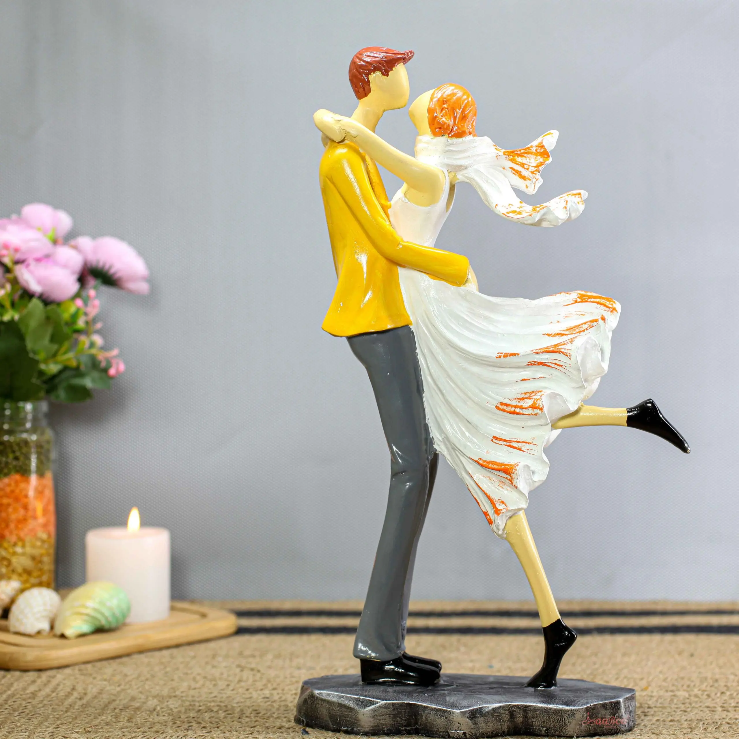 Dancing Couple 4 Handcrafted Resin Figurine for Home Décor & Gifts
