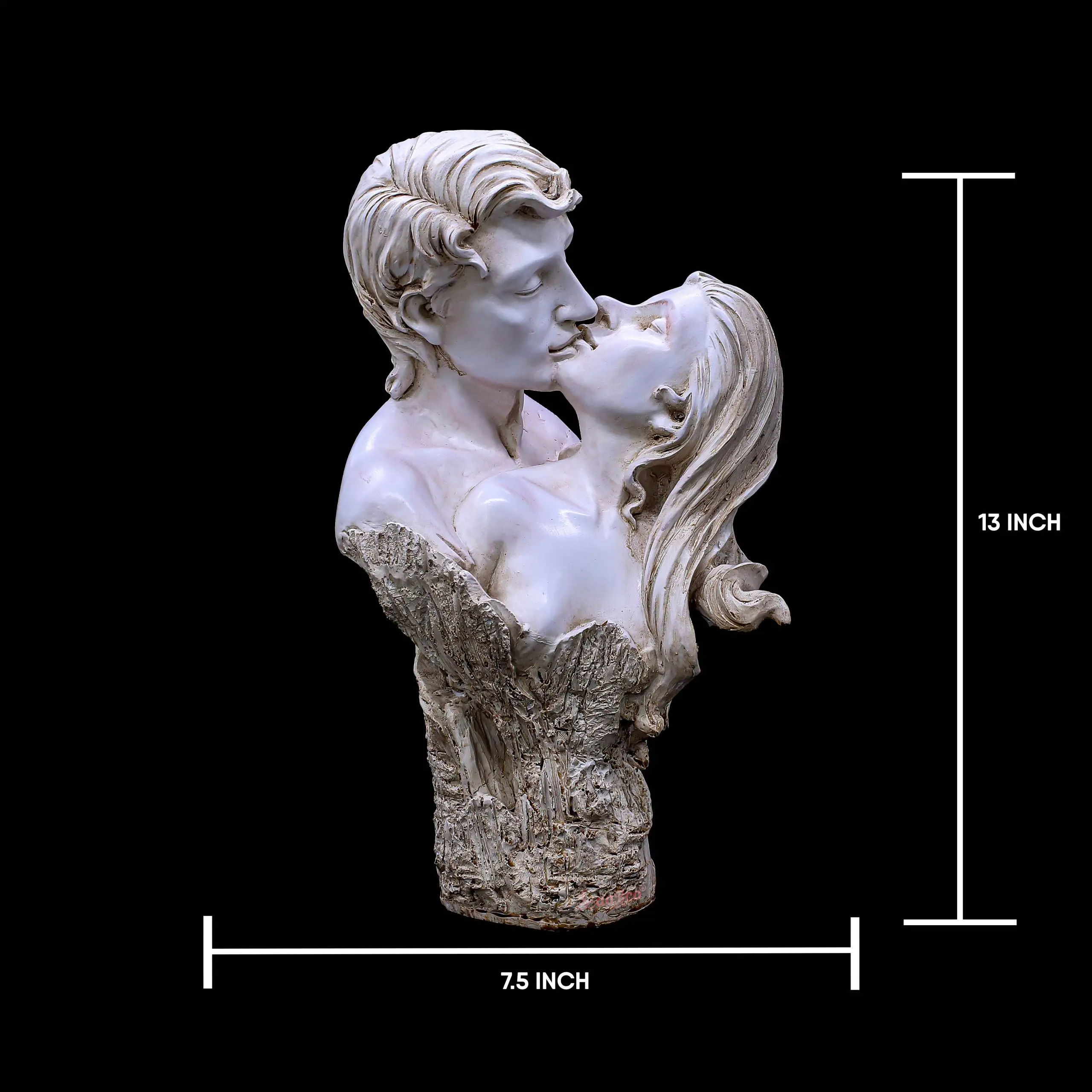 Kissing Couple 3 romantic sculpture modern couple showpiece