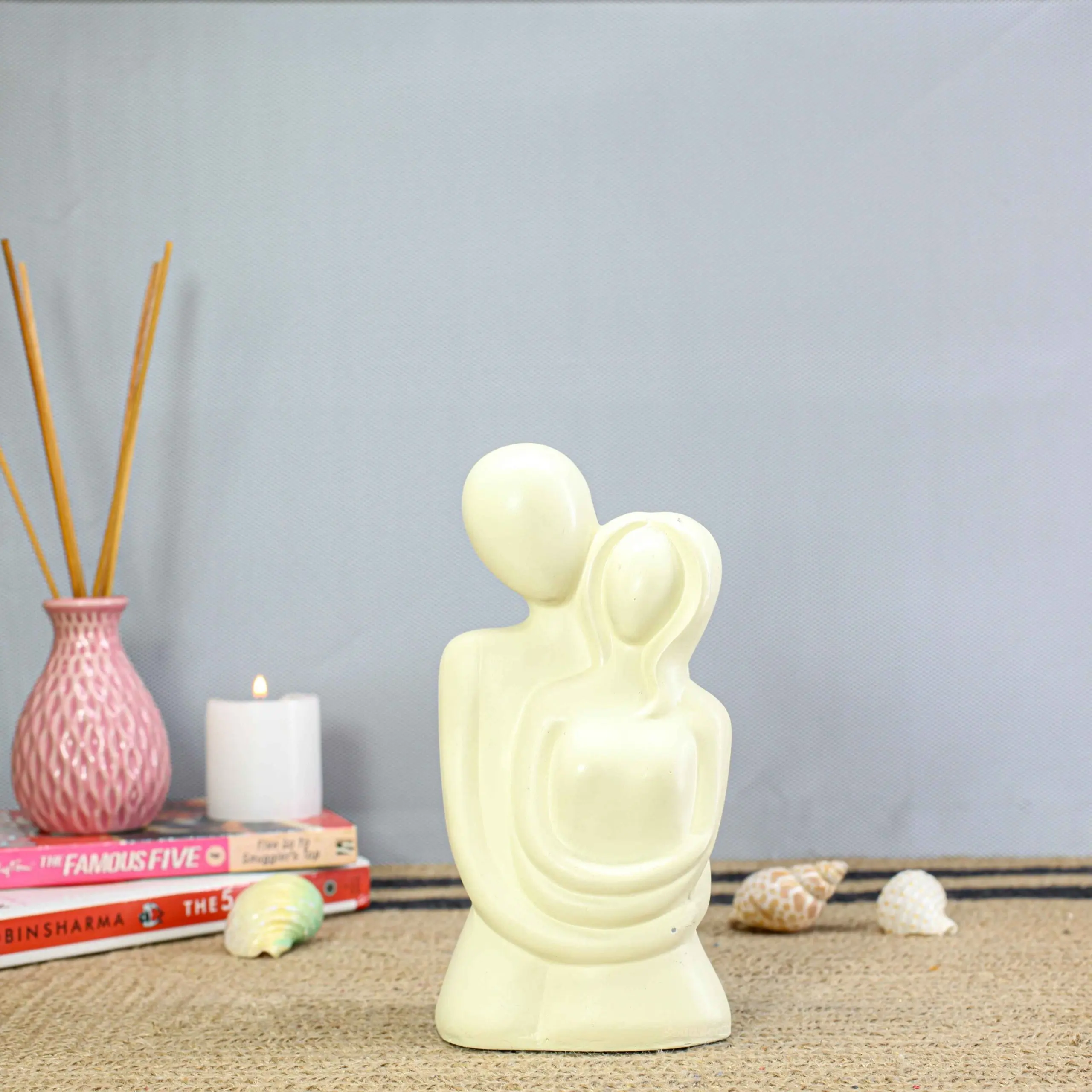 Love Couple body colour romantic decorative sculpture showpiece