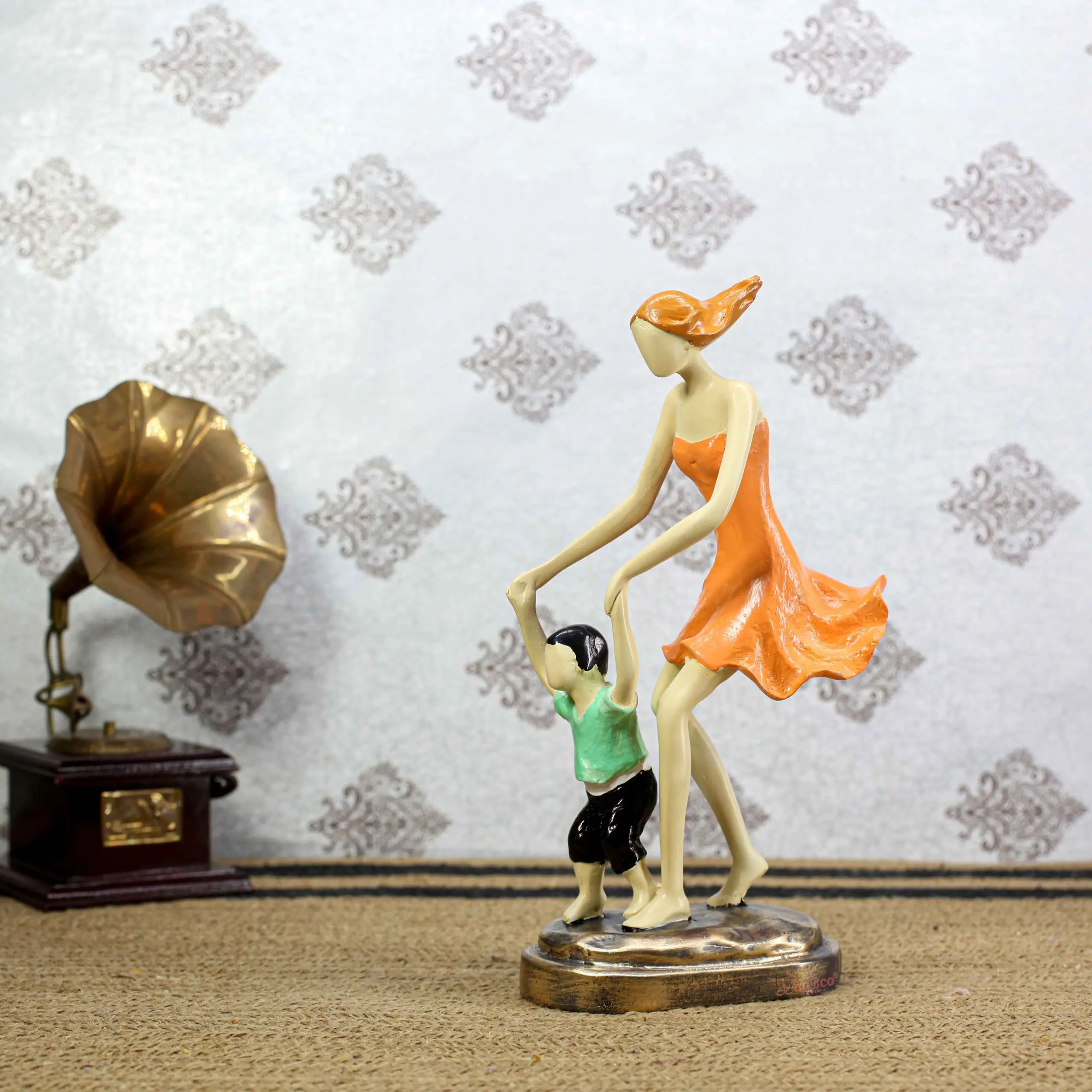 Maa Baccha 3 mother and child statue for home decor